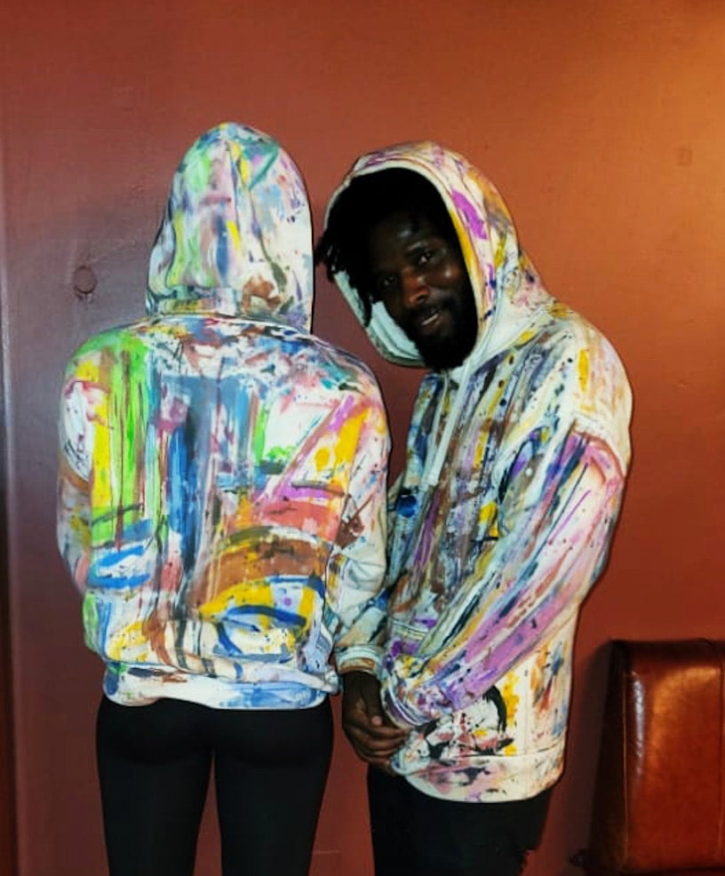 Painting a hot sale hoodie