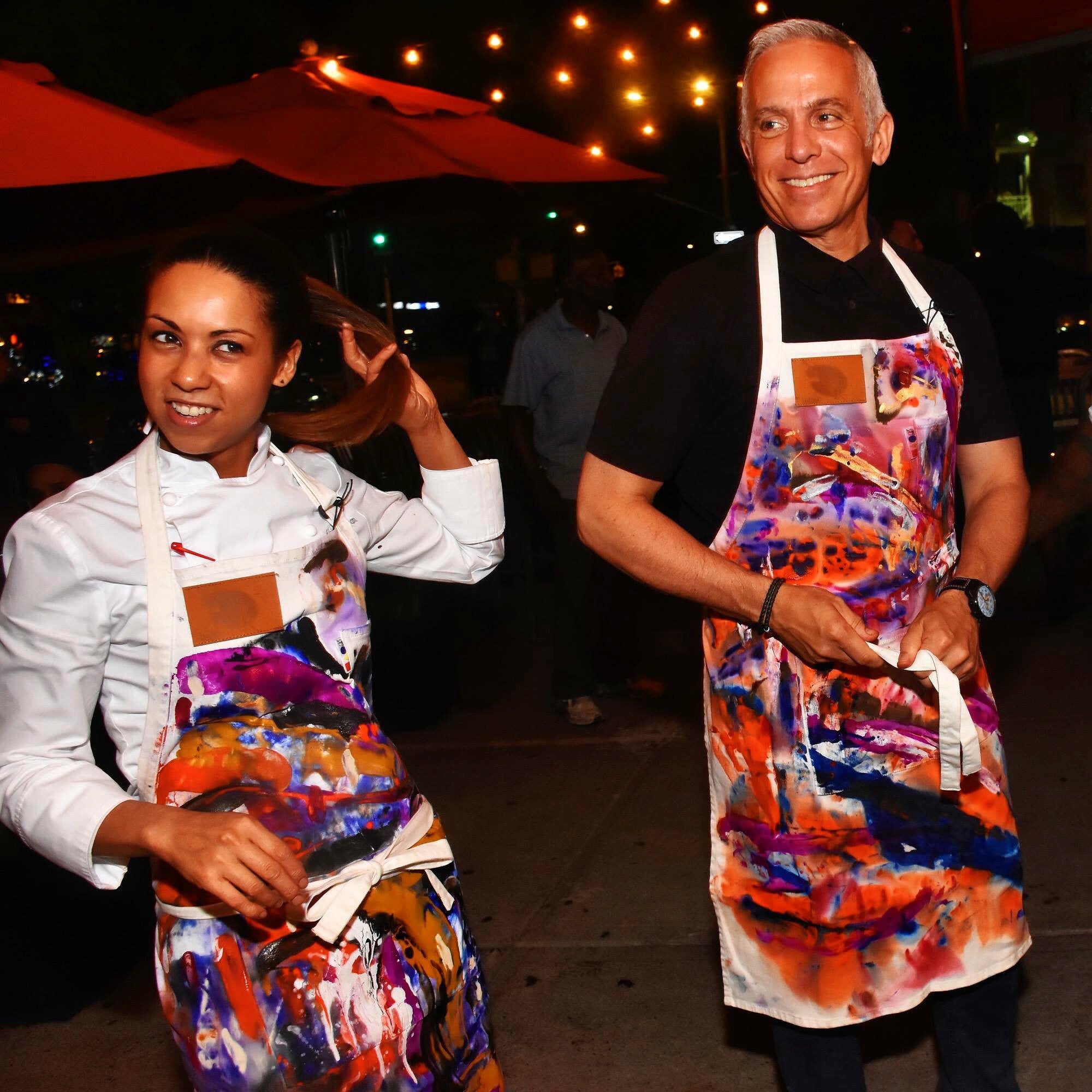 Chefs, Tastemakers Ideation aprons, Oprah Winfrey in image